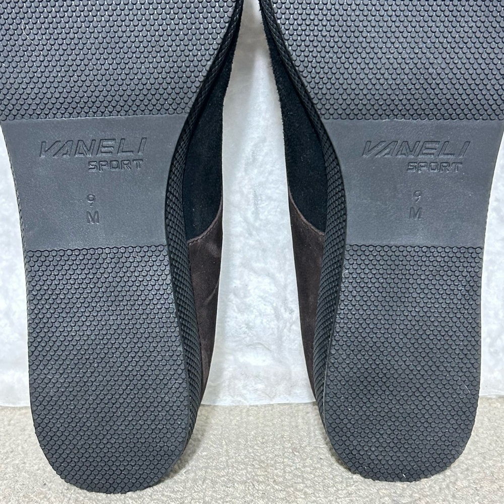 Vaneli Womens Grey/Black Suede Wedge Comfort Casual Walking Shoes SZ US 9M - Picture 10 of 12